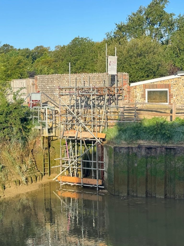 Castle Sewer, Steyning scaffolding project in Steyning