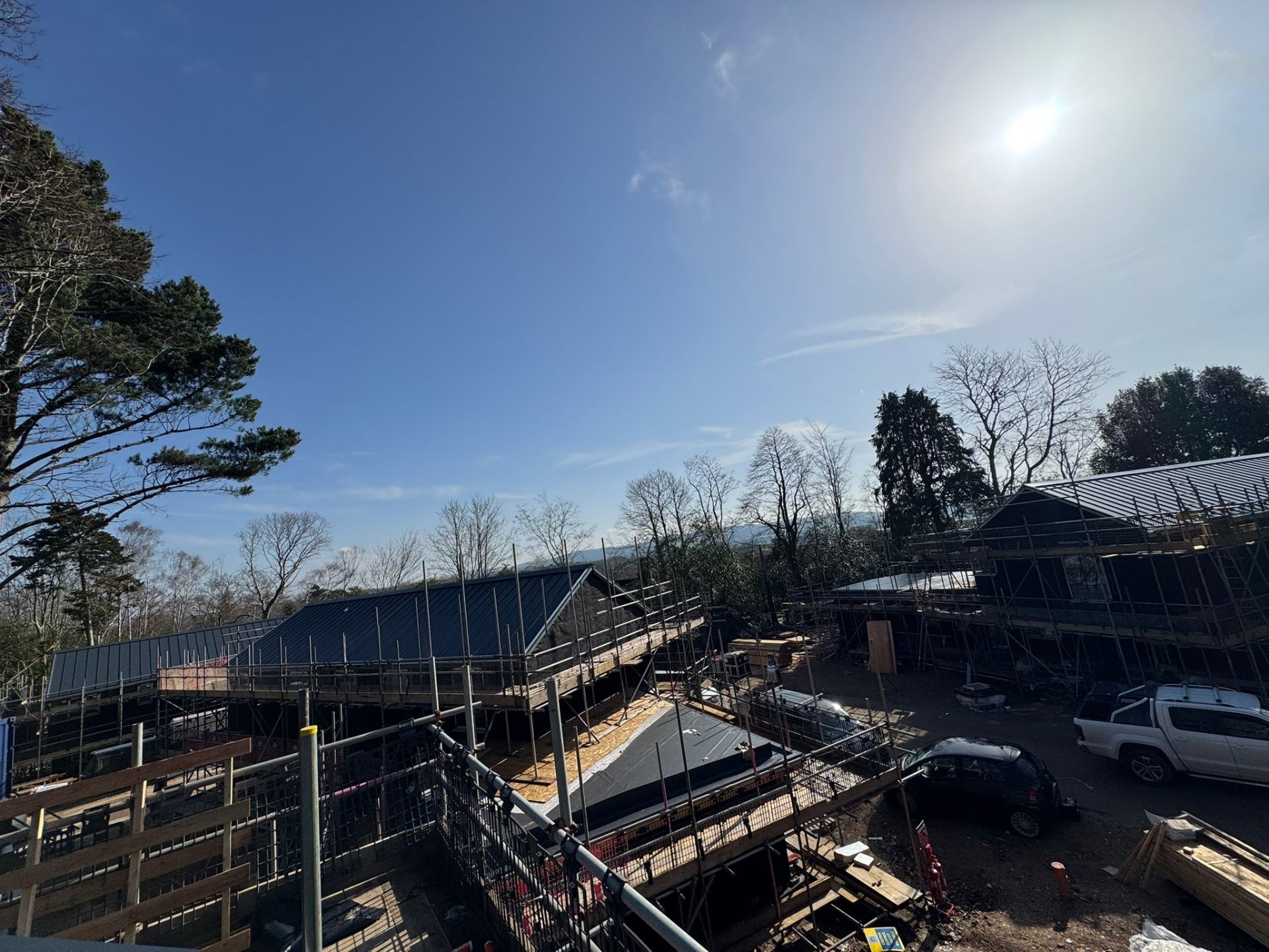 Forest Edge, Watersfield scaffolding project