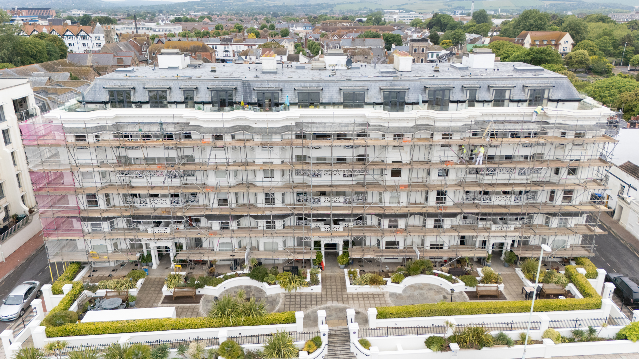 The Eardley, Worthing scaffolding project in Worthing
