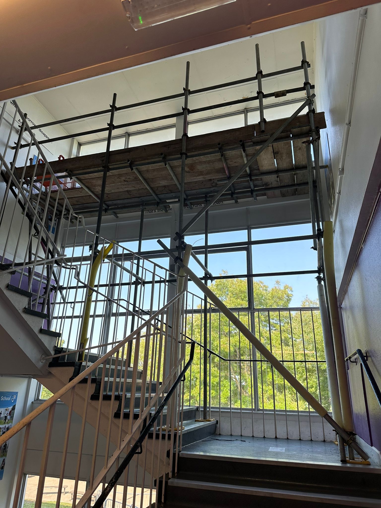 Warblington School, Havant scaffolding project in Havant