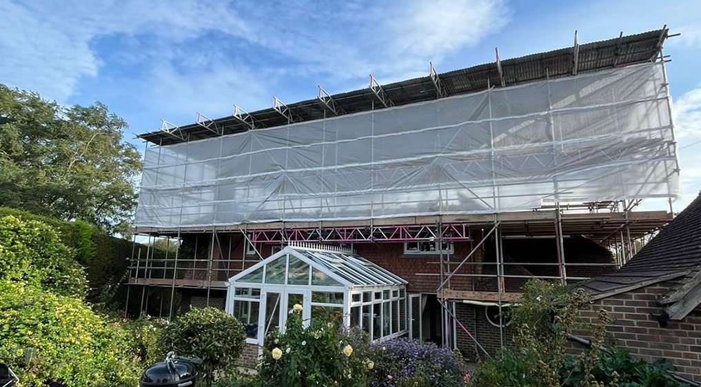 Residential Barnham scaffolding project in Barnham