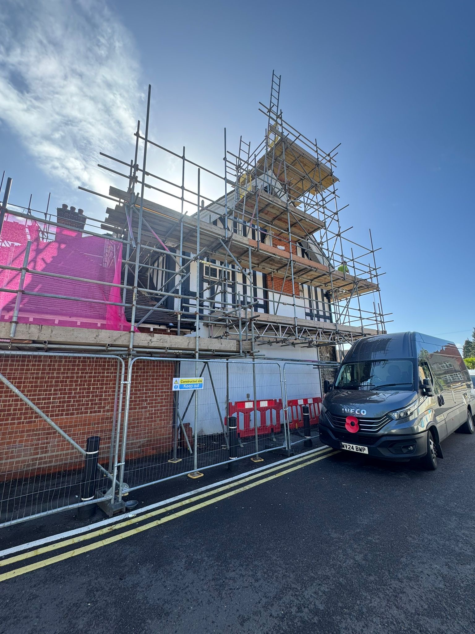 Co-op, Bassett Green scaffolding project